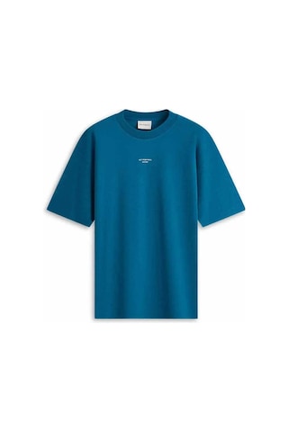 American Rag Cie Le T - Shirt Classique Nfpm - %100 Pamuklu, Slogan Baskılı Ve Rahat Kesim T - Shirt Mavi