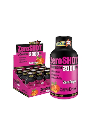 Zero Shot 60 Ml 3000Mg L-Carnitine 12 Adet - Hızlı Kargo