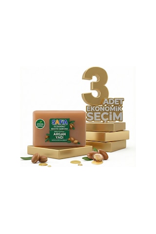 Safia Gliserinli Argan Yağlı Banyo Sabunu 3x150 Gr Argan Yağı