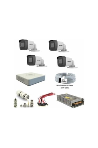 Hikvision Hikvision 4Lü Kamera Seti Hikvision Hikvision 4Lü Kamera Seti