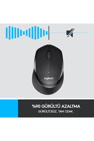 M330 Sılent Kablosuz Siyah 910-004909 Diğer
