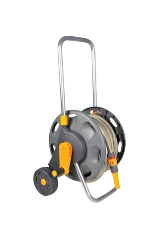 Hozelock 2489H 20 M + 5 M  Hortumlu 45 M Kapasiteli  Tekerlekli, Hortum Toplama Sarma Araba Seti