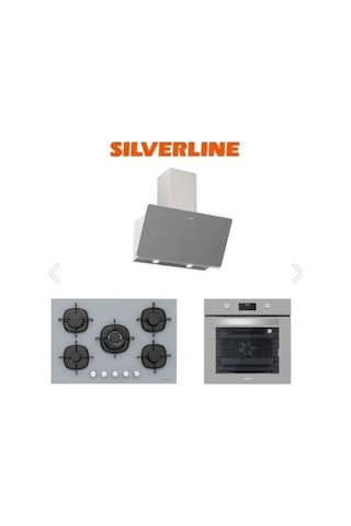 Silverline 3457 SOHO 60+CS5365S01+BO6502S02 Gri Cam Ankastre Set