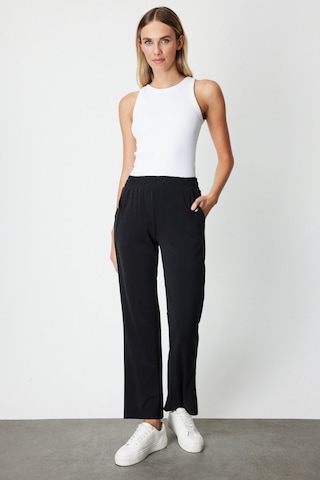 On Kadın Cebi Düğme Detaylı Eşofman Altı 66107 Siyah Siyah