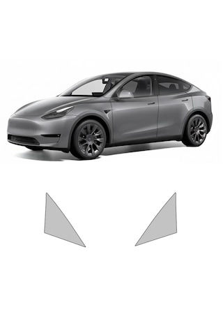 Tesla Model Y 2021 Juniper Ön Kelebek Cam, Hazır Kesim, 210 Mikron Ppf Tpu, Şeffaf Boya Koruma Filmi