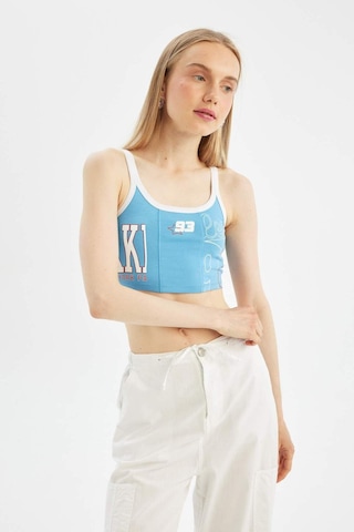 DeFacto Coool Fitted Baskılı Crop Askılı Atlet D1421AX24SMBE339
