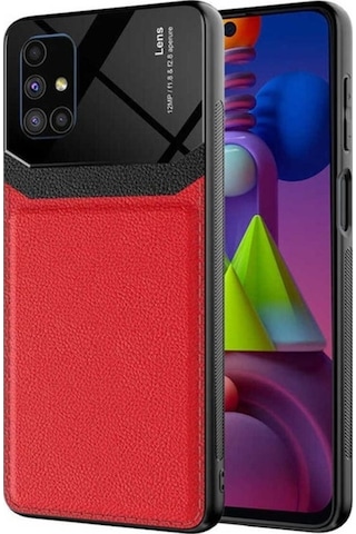 Galaxy M51 Kılıf Zore Emiks Kapak Kırmızı