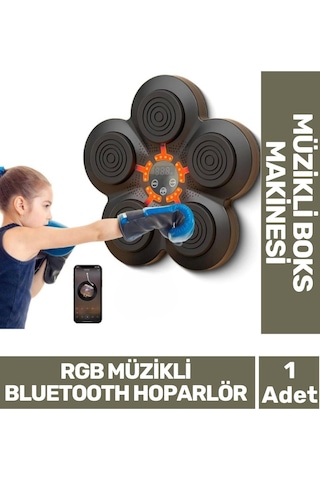 Özel Üretim Rgb Müzikli Bluetooth Hoparlör Genç Yetişkin Boks Egzersiz Müzikli Boks Makinesi