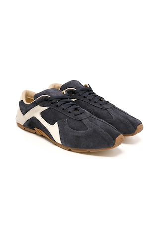 Sneaker Günlük Kadın Rc-25y-187-mıu1005 John May Laci Süet - Bej Cilt Laci Süet - Bej Cilt Lacivert - Bej