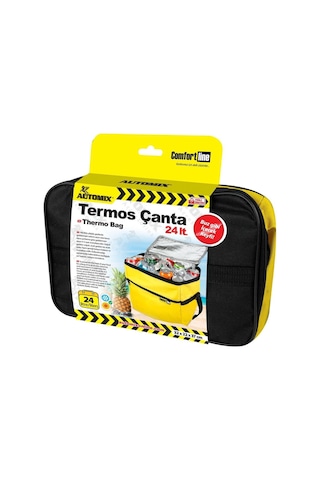 Araç Oto Araba İçi Termos Çanta 24 Lt Soğuk Sıcak Korumalı Soğutucu Isıtıcı Buzluk Piknik Çantası 32 X 22 X 37 Cm Üniversal 1 Adet