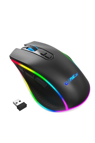 Nova Air V1 10000 Dpi Pixart Pmw3325 Sensör Yazılımlı Bt5.1 8 Tuşlu Rgb Kablosuz Gaming Mouse Siyah Gm-nova-aır-b