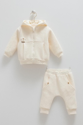 Caramell %100 Pamuk Good Vibes 3'lü Takım Crml.tke2046 Ekru