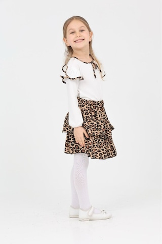 Tunays Shopping Puantiyeli Etekli Takım Leopar