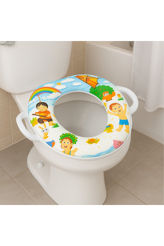 Çocuk Klozet Adaptörü + Basamak Seti Güvenli Ve Dayanıklı