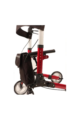 4 Tekerli Yürüteç Rollatör Lüx Oturaklı Katlanabilir Lüx Alüminyum