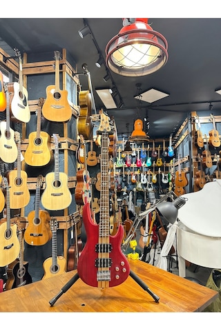 B04- Rd 4 Telli Aktif Bass Gitar Kırmızı Renk