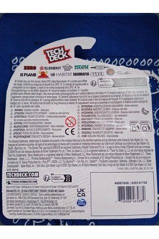 Tech Deck Thank You Bulut Karakter Grafik Parmak Kaykay