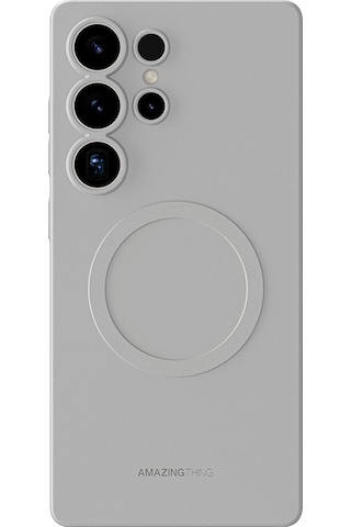 Galaxy Uyumlu S25 Ultra Kılıf Magsafe Uyumlu Amazingthing Minimal Air Serisi Kapak Titanyum - Gri