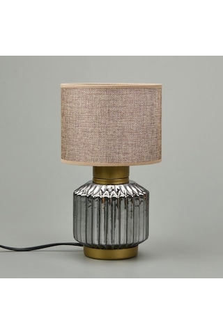 Nisa Luce Rosa Cam Abajur - Füme / Kahverengi / Eskitme Füme / Kahverengi / Eskitme