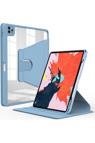 Apple Uyumlu iPad Pro 12.9 2022 M2 Kılıf Nayn Dönebilen Standlı Kılıf