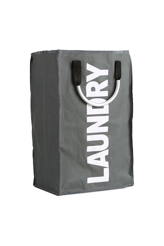 Cbtx Pratik Katlanabilir Kirli Giysileri Yıkama Çamaşır Sepeti Alaşım Saplı Dayanıklı Koyu Gri Diğer