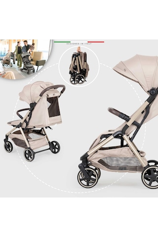 Elele Cabina Kabin Tipi Bebek Arabası Bej