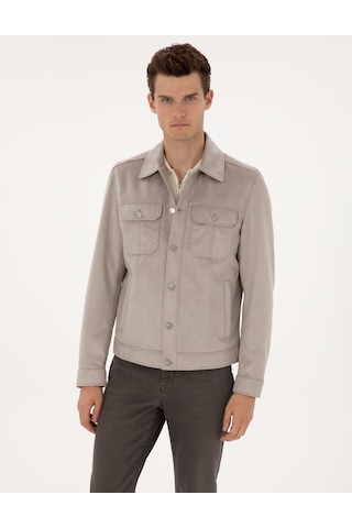 Pierre Cardin Erkek Gri Deri Mont-kaban 50318156-100 Gri