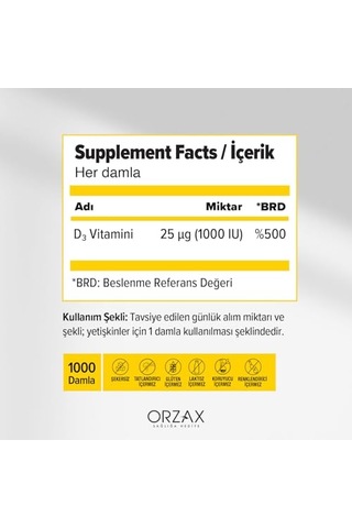 Vitamin D3 Damla 1000 Iu 50 Ml