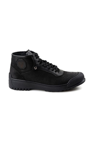 Pierre Cardin 382105 Erkek Kürklü Deri Bot Siyah