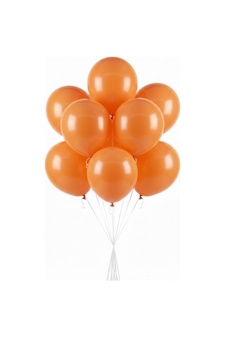 Pastel Balon 11 İnc 28 Cm Doğum Günü Parti Malzemeleri 10 Adet Turuncu
