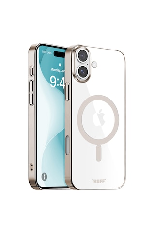 Apple Uyumlu iPhone Buff 16 Magsafe Slim Fit Kılıf Titanium Gray