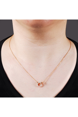 Kuyumcudukkani "sen Ve Ben"daire Figürlü Kolye-37135-r-w Rose Gold