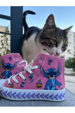 Scarpe Magiche Stich Pembe Ayakkabı 31-35 Numara Arası Işıksızdır Pembe