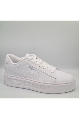 Puma Smash Platform V3 Tdp Beyaz Kadın Sneaker Spor Ayakkabı Beyaz