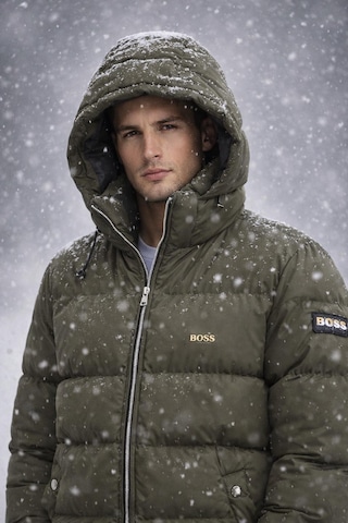 Hugo Boss Erkek Kışlık Mont Yeşil