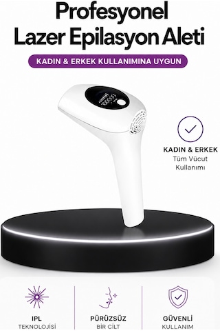 Ipl Teknolojili Erkek Ve Kadın Kullanımına Uygun Lazer Epilasyon Cihaz - Lisinya