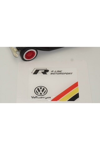 Volkswagen R Line Motorsport Logo Damla Silikon Plaka Logo Arma A