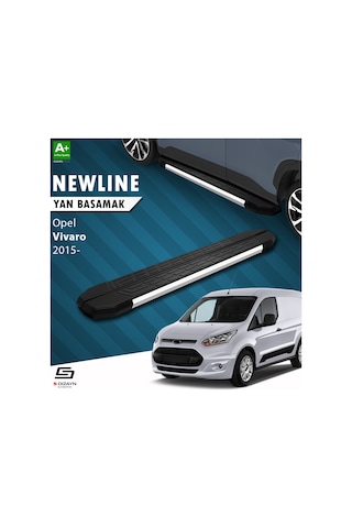 S-dizayn Opel Vivaro B Kısa Şase Newline Krom Yan Basamak 223 Cm 2015-2018 A+ Kalite