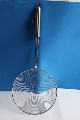 Çelik Yağ Kevgiri 18cm 76109 Gümüş