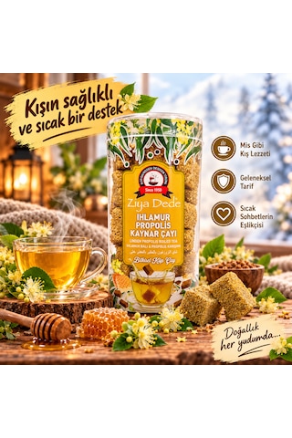 Ziya Dede 2'li Avantaj Paketi Ihlamur Propolis Kaynar Çay, Nane Limon Melisa Çayı, Bitki Çayı Çeşitleri Geleneksel Lezzetler Pratik Hazırlanan İkili Ekonomik Set