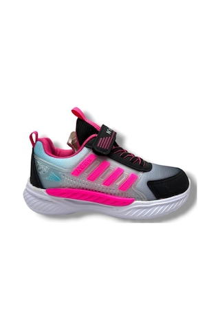 Ndrops 023-26 Anorak Anatomik Kız Çocuk Sneaker Siyah Fuşya 31-35 Siyah