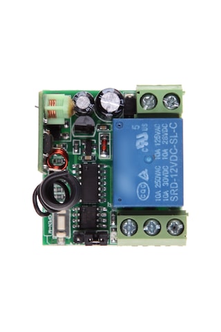 Rf Uzaktan Kumandalı Röle Kartı 433 Mhz Self Lock 12V 10A