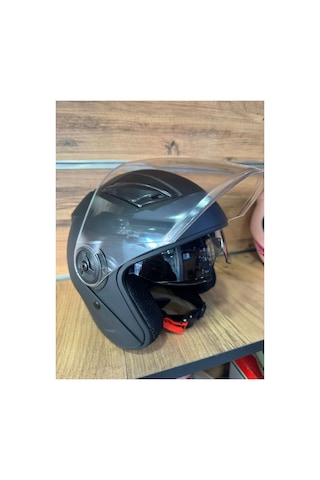 Mat Siyah Açık Kask