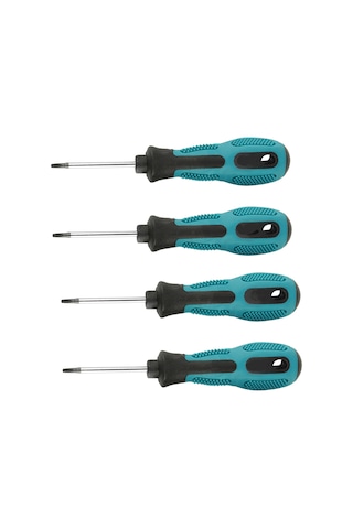 Konesam Profesyonel Triangular Tornavida Seti - Krom-vanadyum Çelik, Ergonomik Pp Sap, Manyetik Uç, 4'lü Paket 1.8-3mm