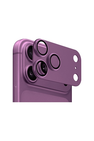 Epro Apple İphone 18 Pro Max Uyumlu Ar+af Sapphire Kamera Cam Koruyucu - Bordo