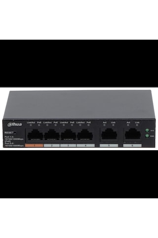 Dahua Cs4006-4gt-60, 4 Port, Gigabit, Poe 60w, 2 Port Uplink, Cloud Yönetilebilir, Switch 57648044