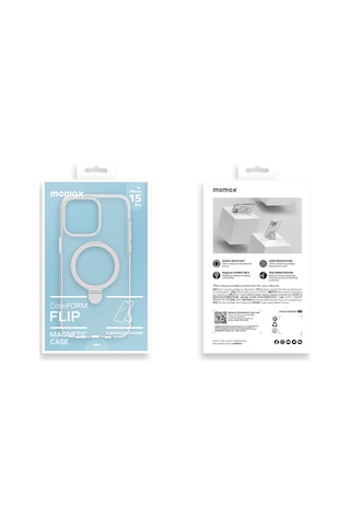 Momax MAAP23MT Apple Uyumlu iPhone 15 Pro Flip Magsafe Kılıfı