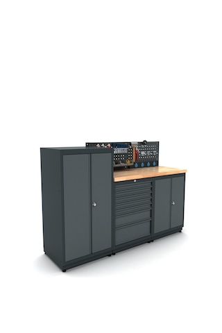 MT-1008 Modüler Çalışma Tezgahı 30 Mm Kayın Masif Panel