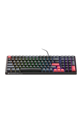 Machenike K600-B100 Lite Kablolu Brown Switch RGB İngilizce Oyuncu Klavye