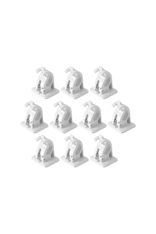 Lemestar 10 Adet Abs Malzeme Balıkçılık Kamışı Tutucu, Beyaz Renkli Özellikli Kayış Kilit Kalkanı Vidalama İçerir